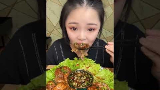 'Mukbang Eating Brain Sheep| Asmr eating popular chines food'