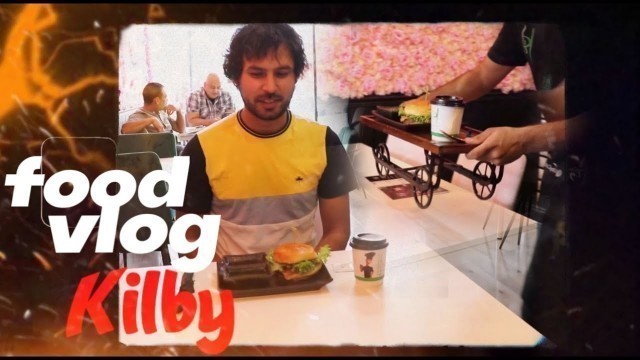 'FOOD VLOG KILBY IN UK - FOOD REVIEW - BURGER , TEA masala chips'