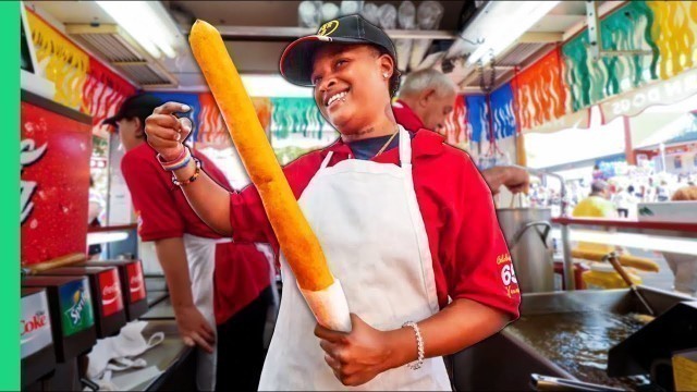 'Dangerously LONG Food on a Stick!! Minnesota State Fair Food!!'