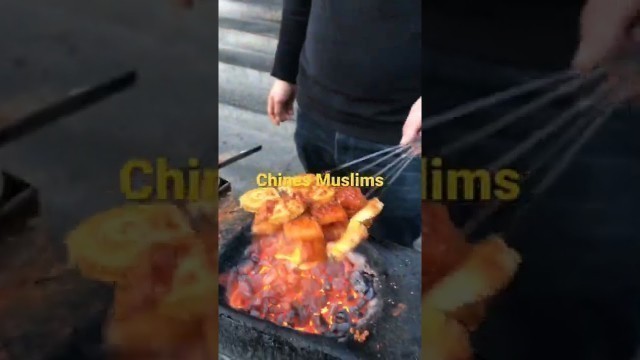 'Chines food street #life #muslim'