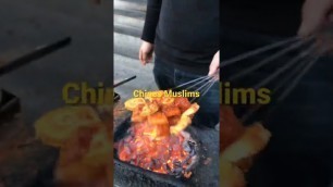 'Chines food street #life #muslim'