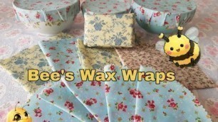 'How to make Bee\'s Wax Wraps - Plastic Alternative - DIY Tutorial'