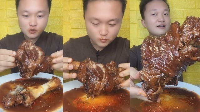 'Chines food Eating Show| Eat fatty meat, pork skin, pork , beef ribs.pork head with eating shound#7'