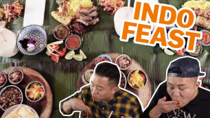 'HUGE INDONESIAN FEAST: EAT WITH YOUR HANDS LIWETAN | Fung Bros'