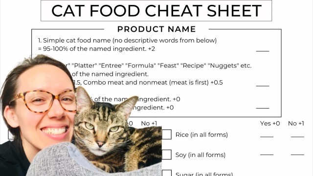 'The FASTEST Way to Review Cat Food (Cheat Sheet)'