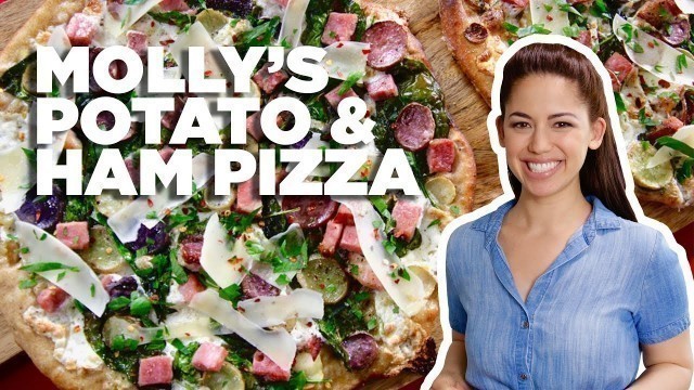 'Pizza Topped with Ham and POTATO with Molly Yeh | Girl Meets Farm | Food Network'