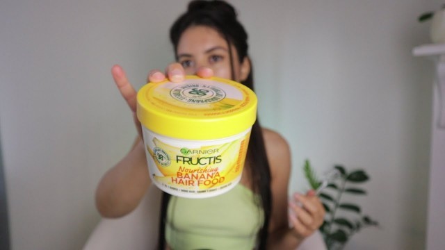 'I Tried GARNIER FRUCTIS BANANA HAIR FOOD 3in1 Hair Mask for dry hair | Review |'