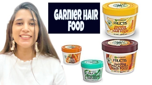 'Review in Hindi of *New* GARNIER Fructis hair Food, Best solution for your dry, frizzy ,damaged hair'