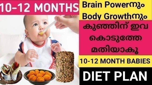 '10-12 മാസത്തിൽ കുഞ്ഞിന്റെ ഭക്ഷണ ക്രമം|Daily Routine And Food Chart For 10-12 Month Babies| Diet Plan'