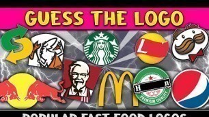 'Can you guess these logos in 3 seconds....? | Fast Food Logo Quiz'