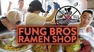 'OUR CRAZY FUSION RAMEN RESTAURANT IN NEW YORK! | Fung Bros'