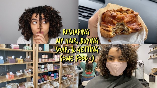 'VLOG: Reshaping My Hair, Buying Soap, & Getting Some Food :)'