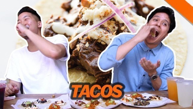 'BEST HIPSTER TACOS IN L.A. w/ SUPEReeeGO (Guisados) - Fung Bros Food'